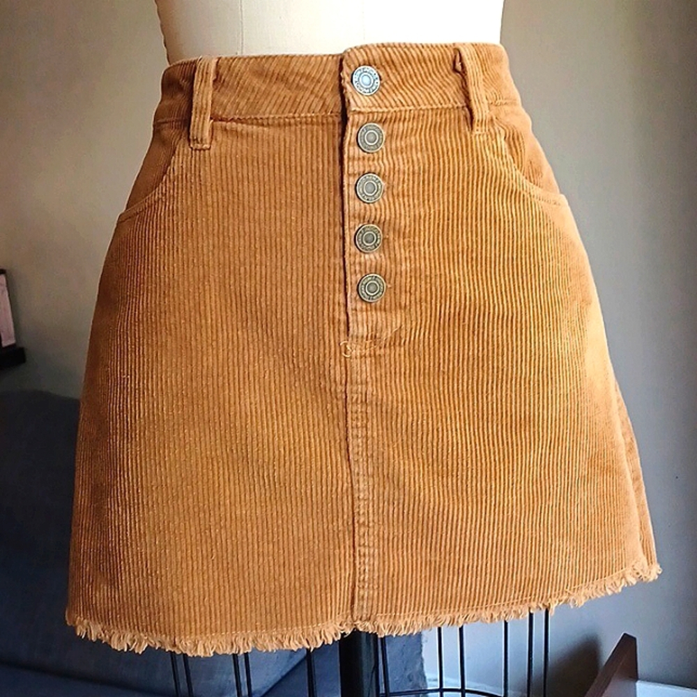 Indigo Rein Corduroy Mini Skirt